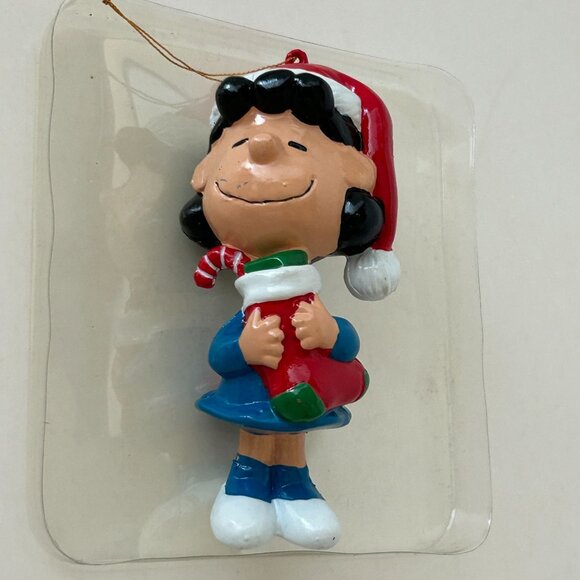 Lot o 2 Peanuts Kurt Adler Christmas Ornaments Lucy and Snoopy Woodstock w/ Box - Picture 2 of 16